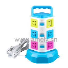 I-MARSTAR AD-LY03U2 1.8M+004 / vertical can be rotated 180 ° socket, with 2 USB charger port separate switch and LED