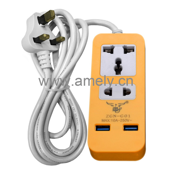 I-MARSTAR AD-LH101 2M / 2-way socket,2 USB charger ports