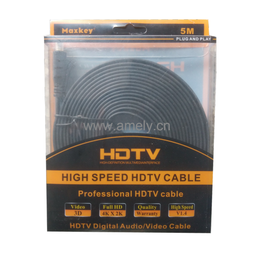 CABLE HDMI 5M PLAT HDTV 3D