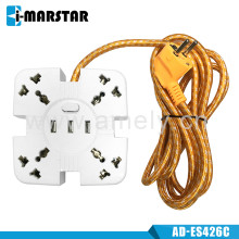 I-MARSTAR AD-ES426C 3M+004 / 4-way socket,3 USB charger ports