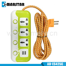 I-MARSTAR AD-ES425C2US 3M+004 / 3-way socket,2 USB charger ports