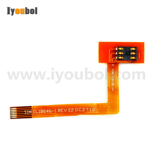 SIM Connector with flex cable （CL18646-1） Replacement for Zebra P4T