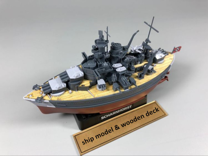 Meng WB-002 Warship Builder Scharnhorst Q Edition Assembly Model Kit/Wooden Deck CYD001