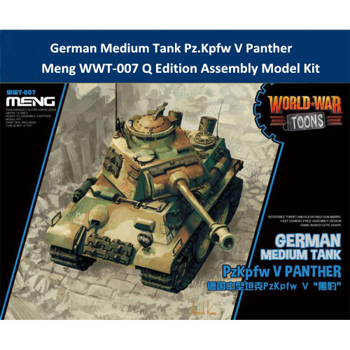 Meng WWT-007 German Medium Tank Pz.Kpfw V Panther Q Edition Assembly Model Kit