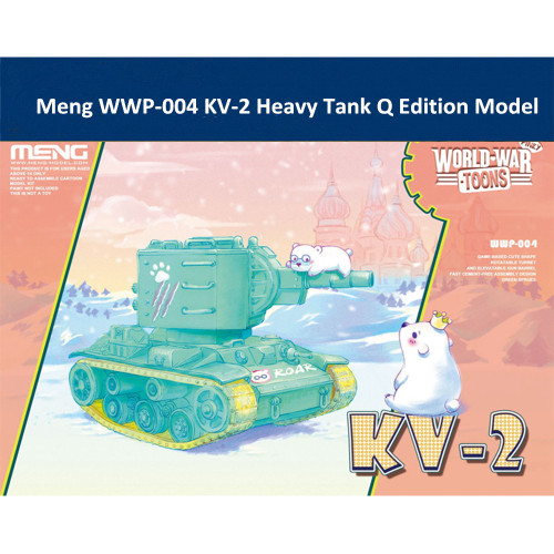 Meng WWP-004 KV-2 Heavy Tank Q Edition Plastic Assembly Model Kit