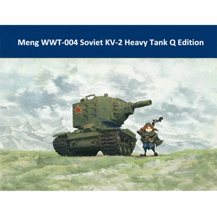 Meng WWT-004 Soviet KV-2 Heavy Tank Q Edition Plastic Assembly Model Kit