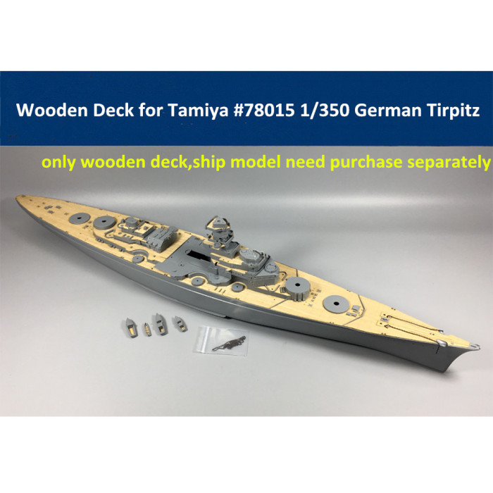 Wooden Deck for Tamiya 78015 1/350 Scale German Battleship Tirpitz Model CY350014