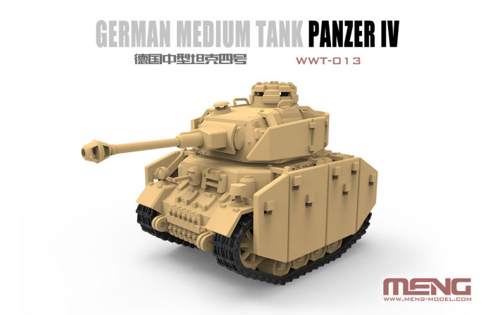 Meng WWT- 013 German Medium Tank Panzer IV Q Edition Plastic Assembly Model Kit