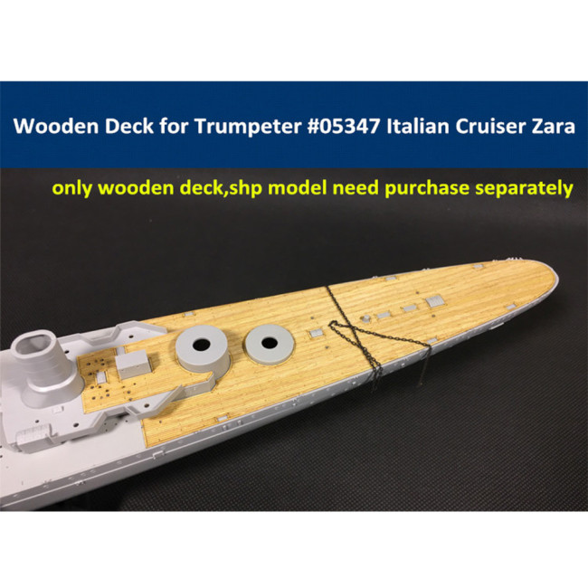 Wooden Deck for Trumpeter 05347 1/350 Scale Italian Heavy Cruiser Zara Model CY350030