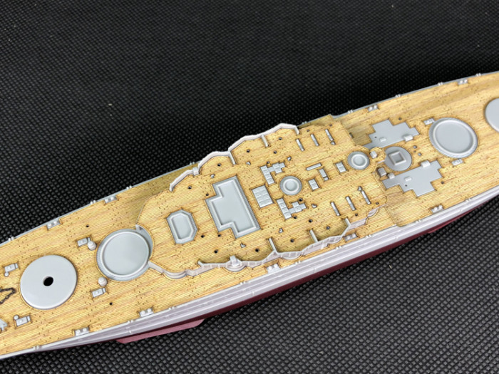 Wooden Deck for Trumpeter 05771 1/700 Scale USS West Virginia BB-48 1941 Model CY700024
