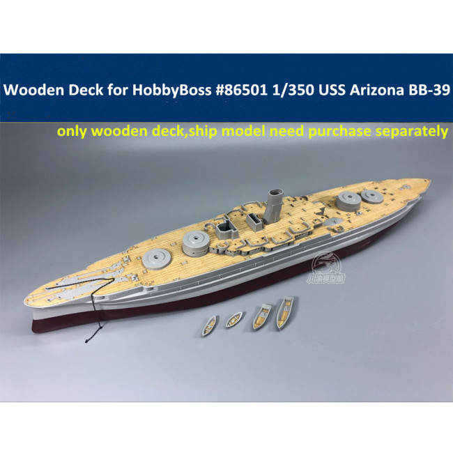 Wooden Deck for HobbyBoss 86501 1/350 Scale USS Arizona BB-39 1941 Model CY350046