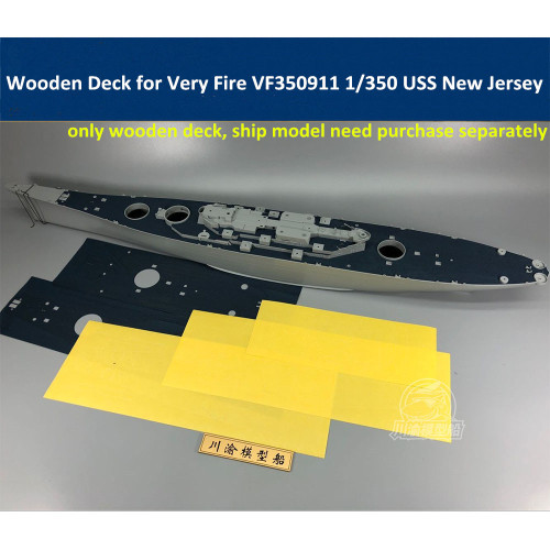 Wooden Deck Blue for Very Fire VF350911 1/350 Scale USS New Jersey Model CY350054