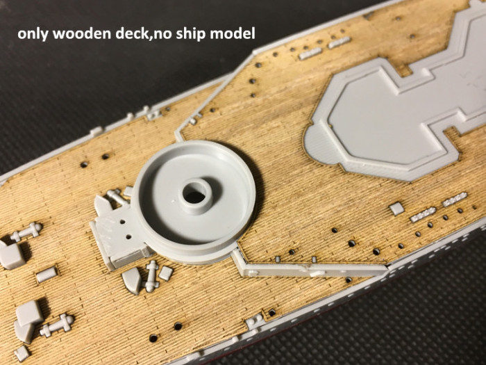 Wooden Deck for Trumpeter 05750 1/700 Scale French Battleship Richelieu 1943 Model CY700010