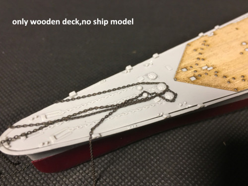 Wooden Deck for Trumpeter 05750 1/700 Scale French Battleship Richelieu 1943 Model CY700010