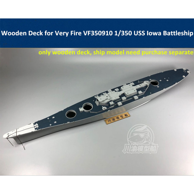 Wooden Deck Blue for Very Fire VF350910 1/350 Scale USS Iowa Battleship Model CY350053