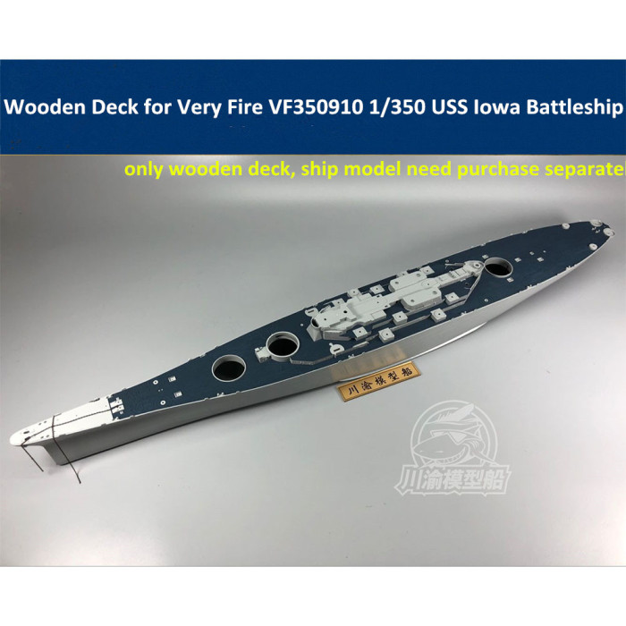 Wooden Deck Blue for Very Fire VF350910 1/350 Scale USS Iowa Battleship Model CY350053