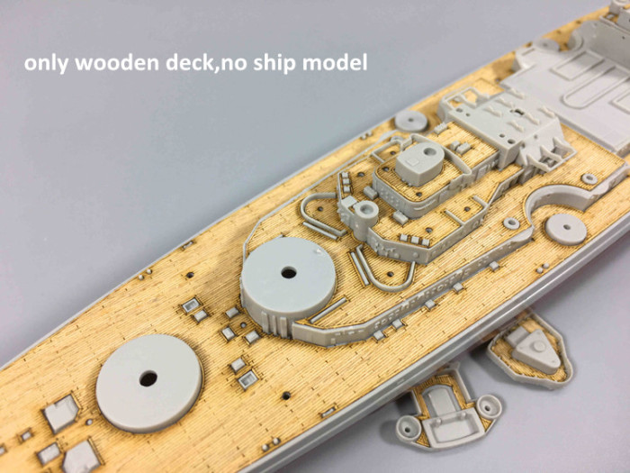 Wooden Deck for Trumpeter 05711 1/700 Scale Germany Bismarck Battleship 1941 Model CY700004