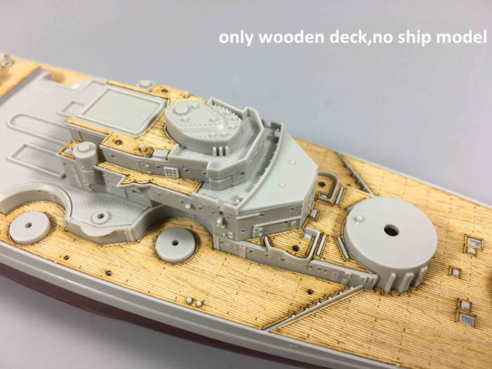 Wooden Deck for Trumpeter 05711 1/700 Scale Germany Bismarck Battleship 1941 Model CY700004