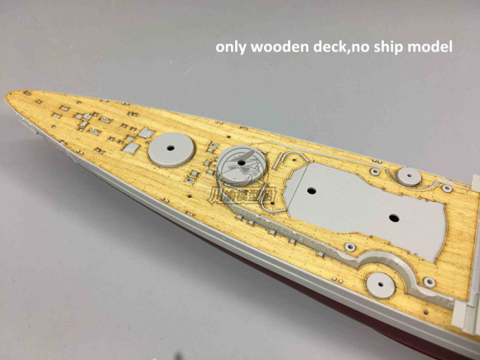 Wooden Deck for Trumpeter 05712 1/700 Scale Germany Tirpitz Battleship 1944 Model CY700011