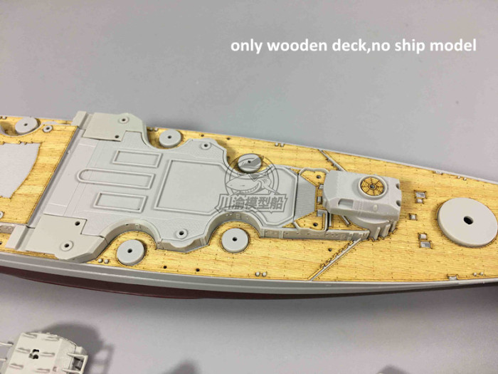 Wooden Deck for Trumpeter 05712 1/700 Scale Germany Tirpitz Battleship 1944 Model CY700011