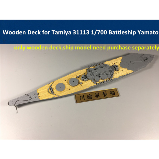 Wooden Deck for Tamiya 31113 1/700 Scale IJN Battleship Yamato Model CY700019