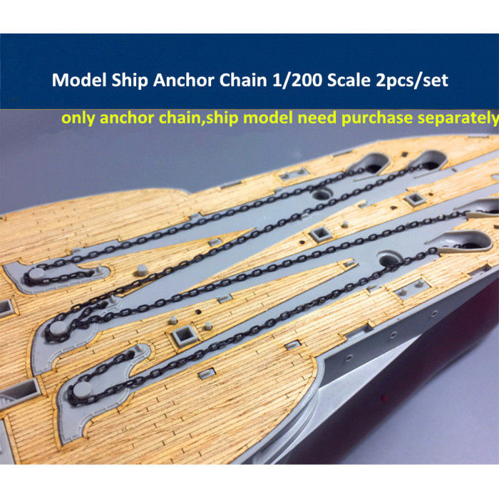 1/200 Scale Model Ship Anchor Chain (not include Anchor) 30cm CY20003 2pcs/set