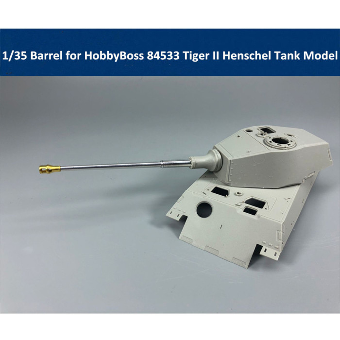 1/35 Scale Metal Barrel for HobbyBoss 84531 84533 84532 Tiger II Henschel Tank Model CYT007