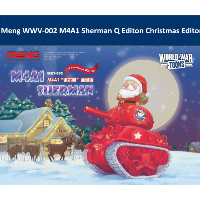 Meng WWV-002 M4A1 Sherman Q Editon Christmas Xmas Special Editon Assembly Model