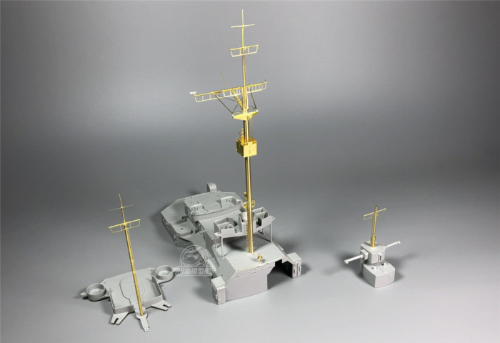 1/200 Scale Mast Detail-Up Set Bell for Trumpeter 03702 Bismarck Model CYG019
