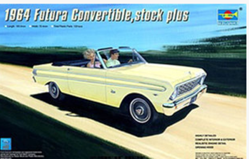 Trumpeter 02509 1/25 Scale 1964 Futura Convertible Stock Plus Car Plastic Assembly Model Kit