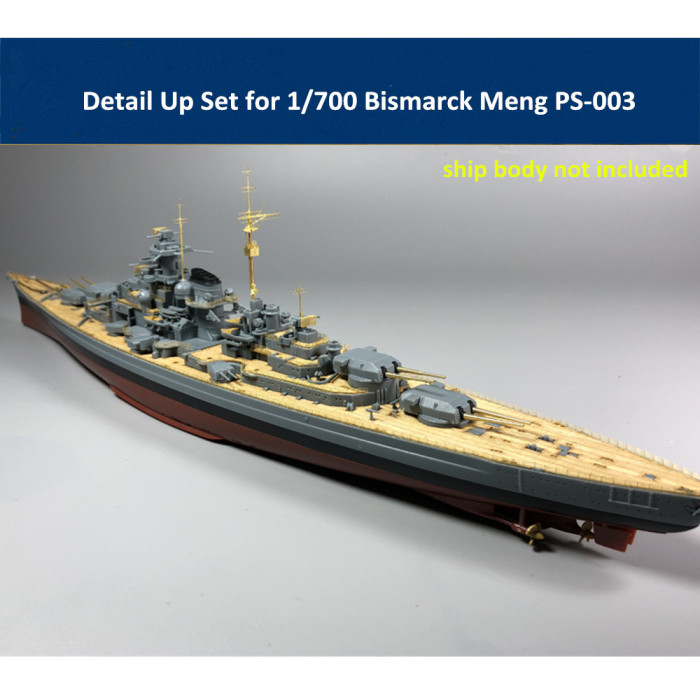 Detail Up Set for 1/700 Scale Bismarck Model Trumpeter 05711/Meng PS-003 CYE006