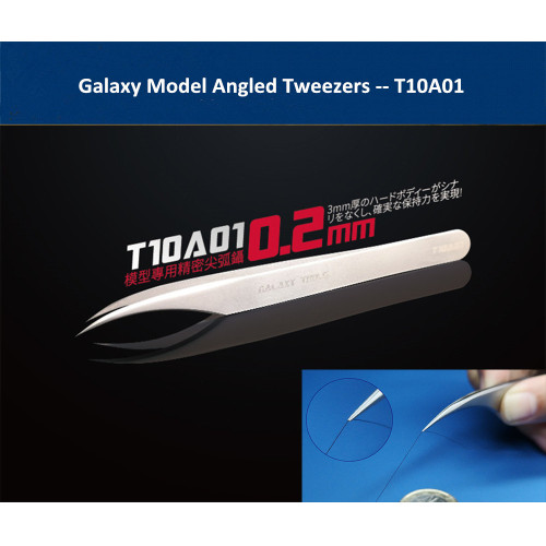 Galaxy Model T10A01 Angled Tweezers Model Accessory Building Tools