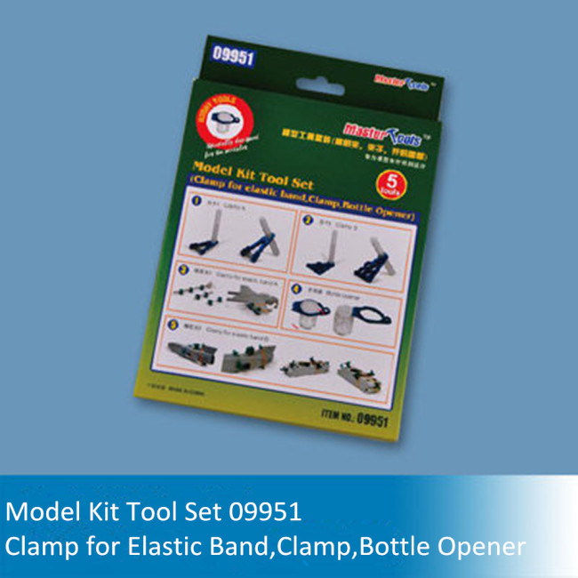 Trumpeter Master Tools 09951 Model Kit Tool Set-Clamp/Clamp for Elastic Band/Bottle Opener