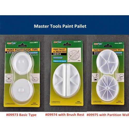 Trumpeter Master Tools 09973 09974 09975 Paint Pallet /with Brush Rest/with Partition Wall Model Hobby Craft Tool