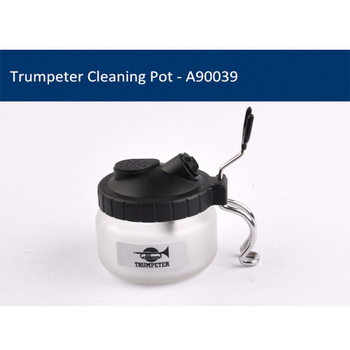 Trumpeter A90039 Airbrush Paint Cleaner Cleaning Pot Glass Jar Bottles Holder Model Accessories Hobby Craft Tool