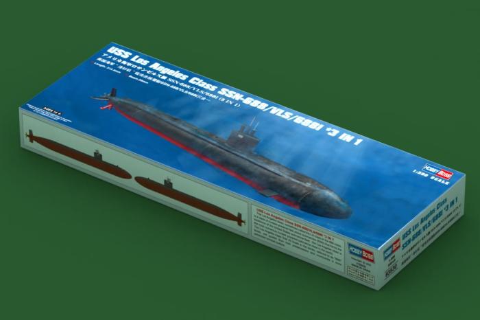 HobbyBoss 83530 1/350 Scale USS Los Angeles Class SSN-688/VLS/688I (3 in 1) Submarine Assembly Model Kit