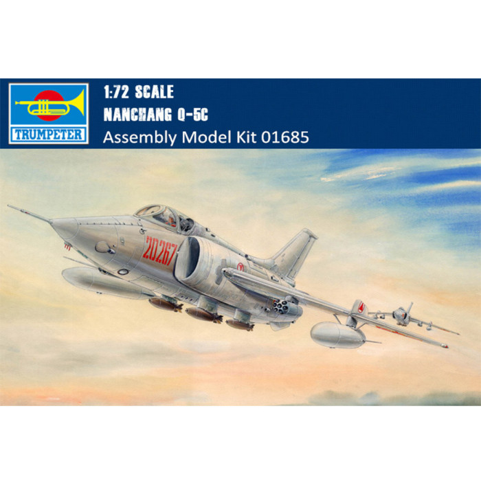 Trumpeter 01685 1/72 Scale Chinese Nanchang Q-5C Military Plastic Aircraft Assembly Model Kit