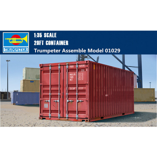 Trumpeter 01029 1/35 Scale 20ft Container CHINA SHIPPING Plastic Assembly Model Kits