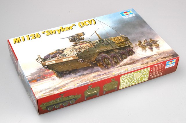 Trumpeter 00375 1/35 Scale M1126 Stryker Light Armored Vehicle (ICV) Military Plastic Assembly Model Kit