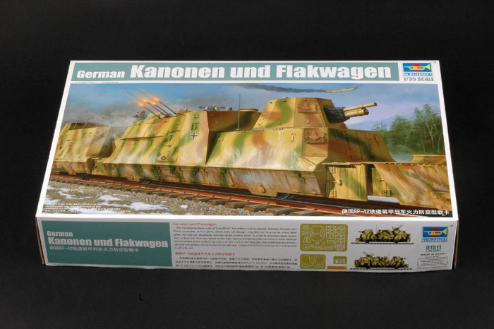 Trumpeter 01511 1/35 Scale German Kanonen und Flakwagen Military Plastic Assembly Model Kit