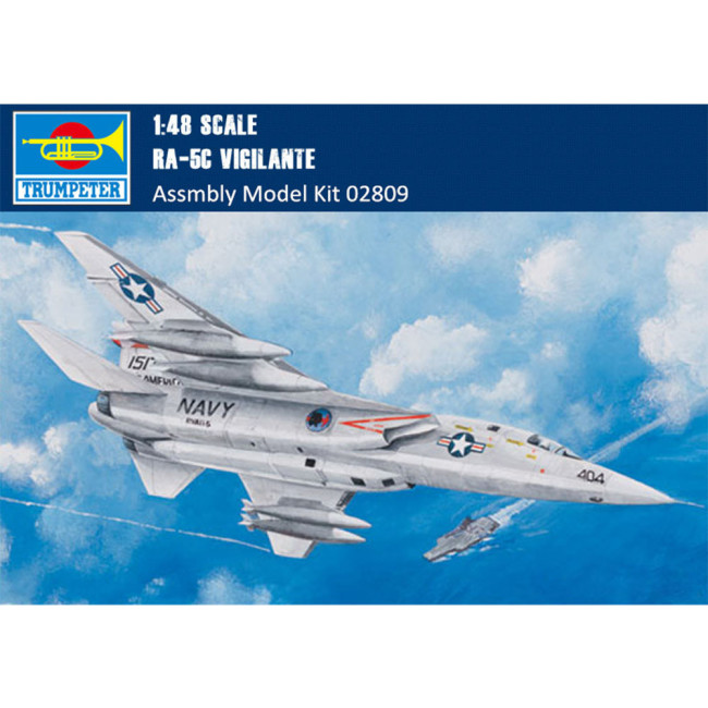 Trumpeter 02809 1/48 Scale RA-5C Vigilante Fighter Military Plastic Aircraft Assembly Model Kit