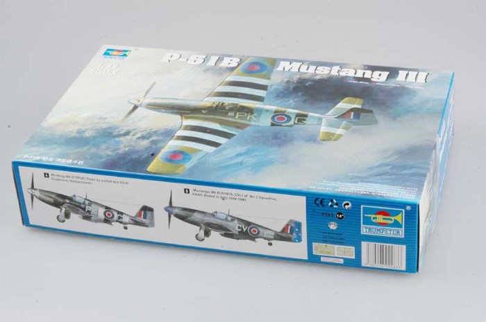 Trumpeter 02283 1/32 Scale RAF Mustang III P-51B/C Fighter Military Plastic Assembly Aircraft Model Kit