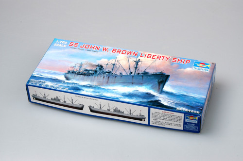 Trumpeter 05756 1/700 Scale SS John W. Brown Liberty Ship Military Plastic Assembly Model Kit