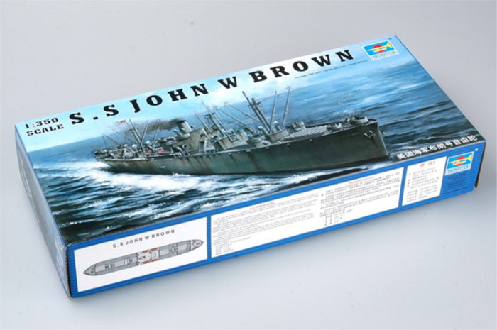Trumpeter 05308 1/350 Scale SS John W. Brown Liberty Ship Military Plastic Assembly Model Kit