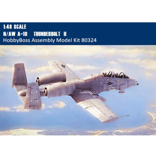 HobbyBoss 80324 1/48 Scale N/AW A-10 Thunderbolt II Fighter Military Plastic Aircraft Assembly Model Kit