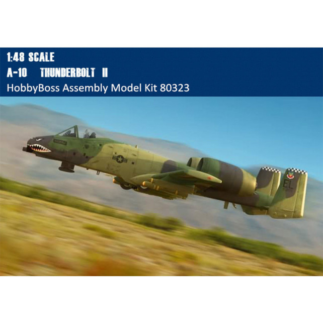 HobbyBoss 80323 1/48 Scale A-10 Thunderbolt II Fighter Military Plastic Aircraft Assembly Model Kit