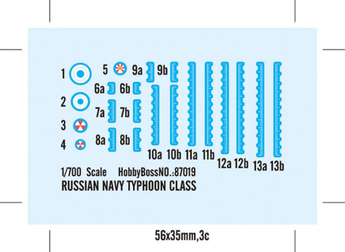 HobbyBoss 87019 1/700 Scale Russian Navy Typhoon Class Submarine Military Plastic Assembly Model Kit