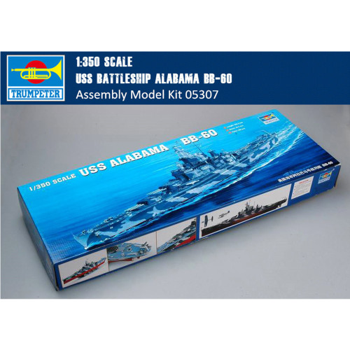 Trumpeter 05307 1/350 Scale USS Battleship Alabama BB-60 Military Plastic Assembly Model Kit