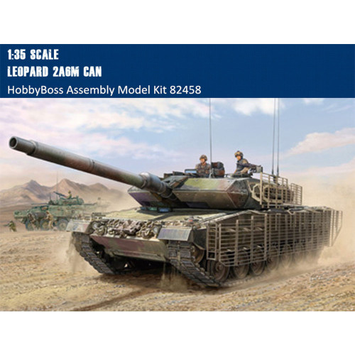 HobbyBoss 82458 1/35 Scale Canada Leopard 2A6M Military Plastic Tank Assembly Model Kit