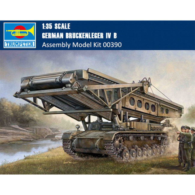 Trumpeter 00390 1/35 Scale German Bruckenleger IV b Military Plastic Tank Assembly Model Kit